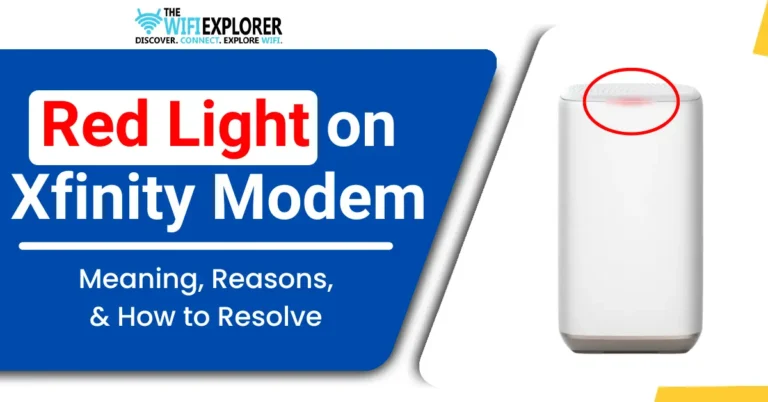Red Light on Xfinity Modem
