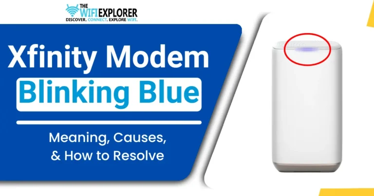 Xfinity Modem Blinking Blue Meaning, Causes, & How to Resolve