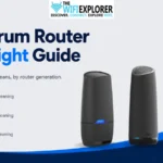 Spectrum router blinking blue light guide by Wi-Fi model