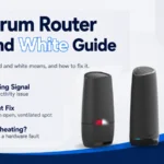 Spectrum router red and white overheating light guide