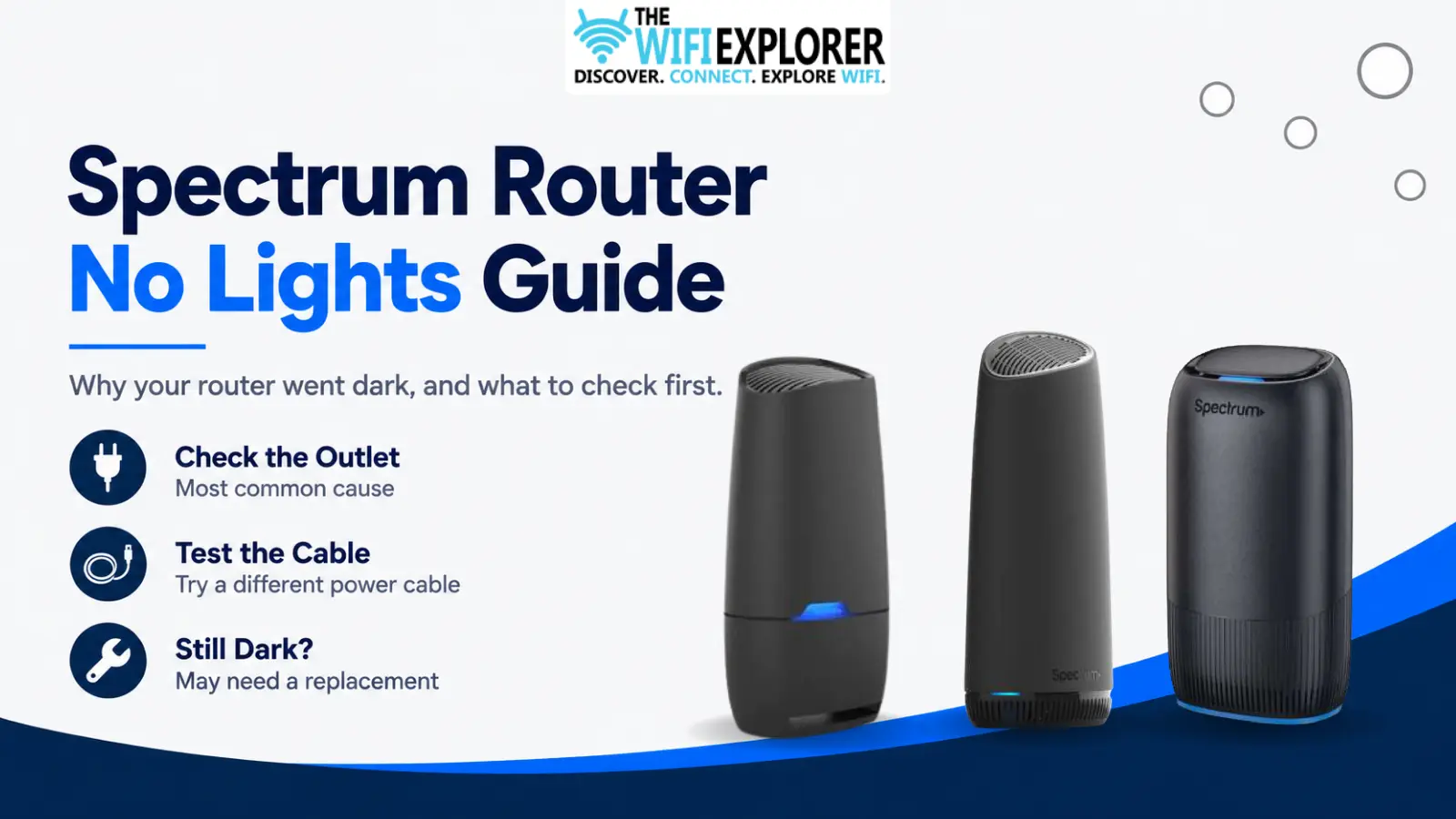 Spectrum Router Not Lighting Up At All: Meaning, Causes, & How to Resolve Spectrum router not lighting up troubleshooting guide